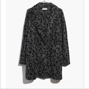 Madewell Texture & Thread Leopard Print Coat
